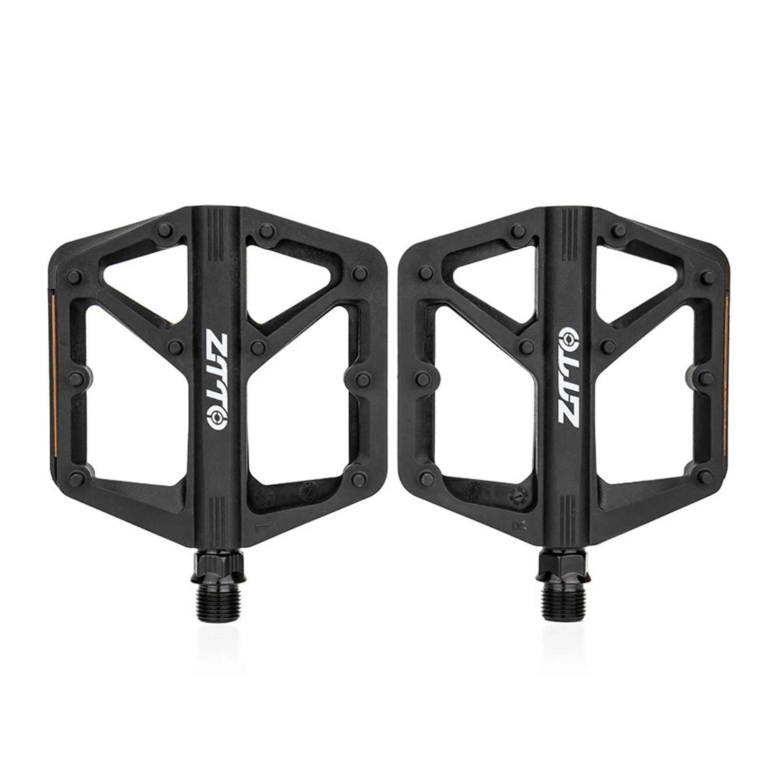 

1 Pair Bike Pedals Mountain Bike Pedals with Anti Slip Enlarged Polyamide Fiber Footrest and Reflective Warning