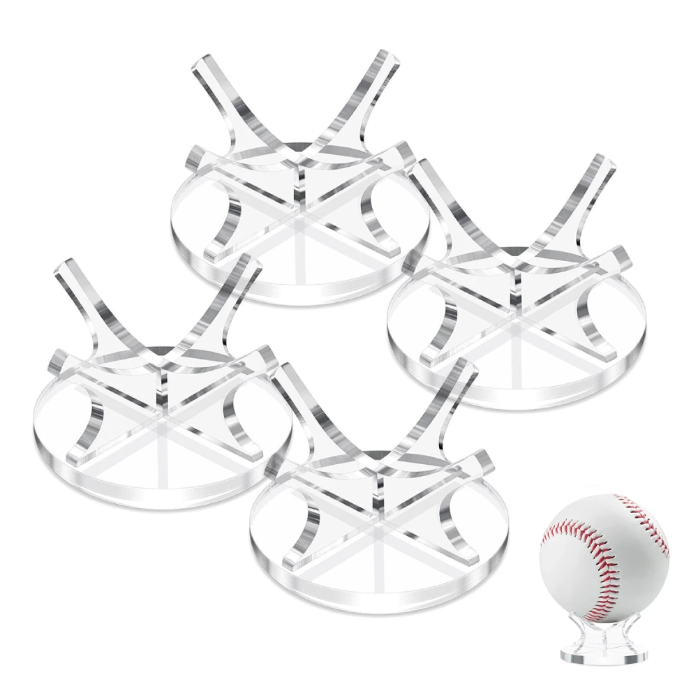 Espositore per palline sportive in acrilico Espositore da baseball trasparente Memorabilia Autografo Supporto da baseball per palline da golf Softball Tennis