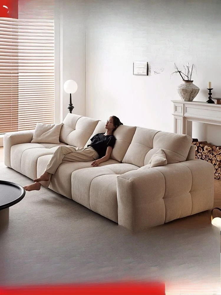 

Pixel sofa, antique movable in the living room, sitting on a large bag, deep tofu blocks, anti-fouling chenille fabric sofa