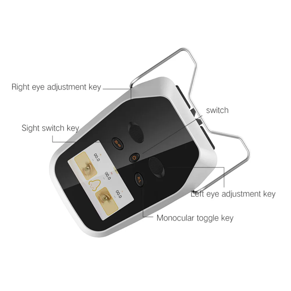 New Model Digital Slide PD Meter Optometry Pupilometer PD LD/VD Measurement Rechargeable Lithium Battery