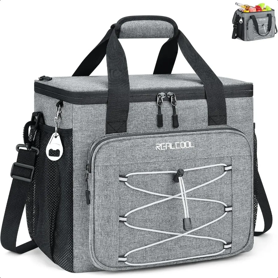 

Soft Cooler Bag 35 45Can Collapsible Cooler Insulated Leak Proof Large Lunch Box for Men Women SoftSided Cooler for Picnic Groc