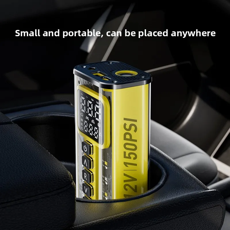 Intelligent Wireless Digital Display Electric Inflator - Portable Universal Tire Pump for Cars, Bicycles & More