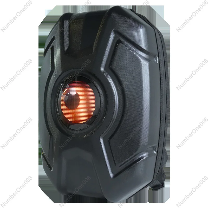 

Riding LED backpack luminous eye screen bag waterproof helmet casual hard shell travel locomotive backpack