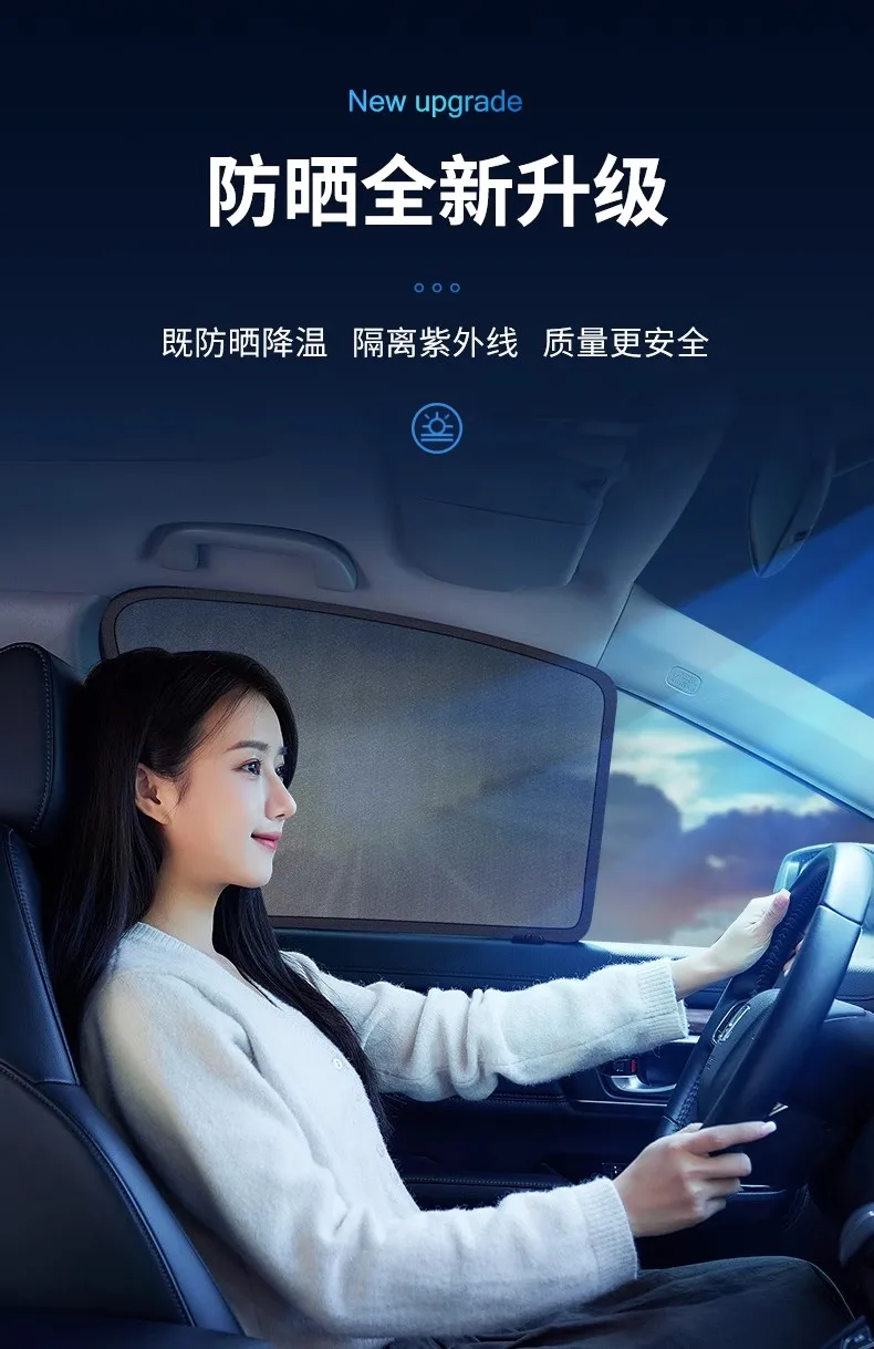 

For Tesla Model Y MY 2025 2026 Car Sunshade Shield Front Windshield Frame Curtain Rear Side Window Sun Shade Solar Protection