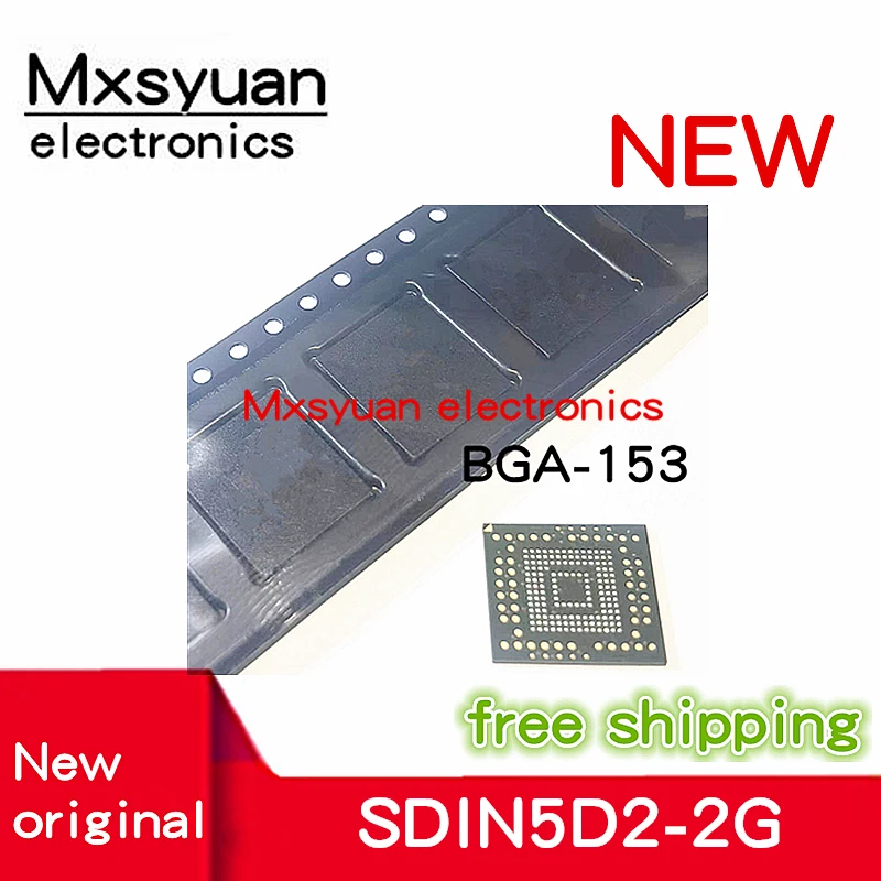 2PCS~20PCS NEW Original SDIN5D2-2G BGA-153 SDIN5D2-2 BGA153 SDIN5D2 S5D2-2G Memory chip In Stock