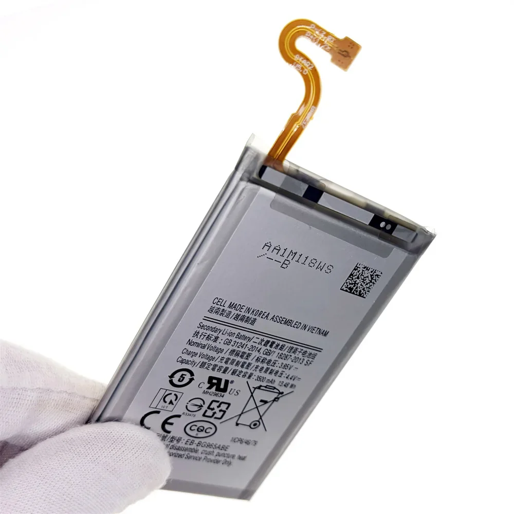 Mobile Phone Battery Replacement For Samsung Galaxy S9 Plus S9+ G9650 G965F EB-BG965ABE 3500mAh Repair Tools Kit Included