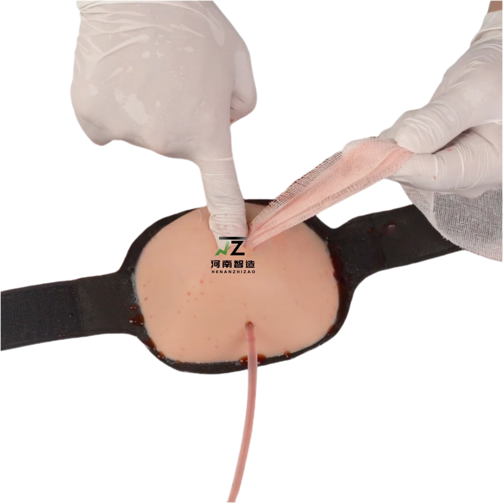 Wearable Bullet Wound Model War Wound Injury Trauma Module for Wound Treatment Practice Model
