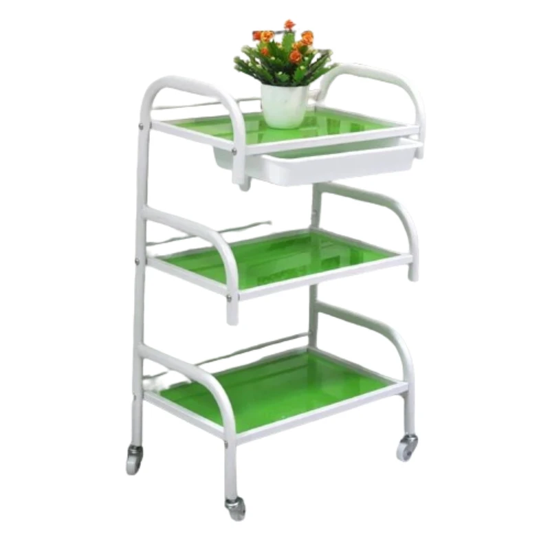 Wózek na kółkach Beauty Car Bedside Bedroom Kitchen Salon Carrello Carrito Auxiliar Organizador De Belleza Organizador Ruedas