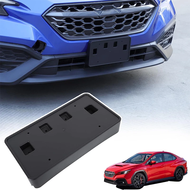 For Subaru WRX 2022-2025 Car Front Bumper License Plate Frame Bracket No Drill Mount Adapter Relocation Kit Accessories