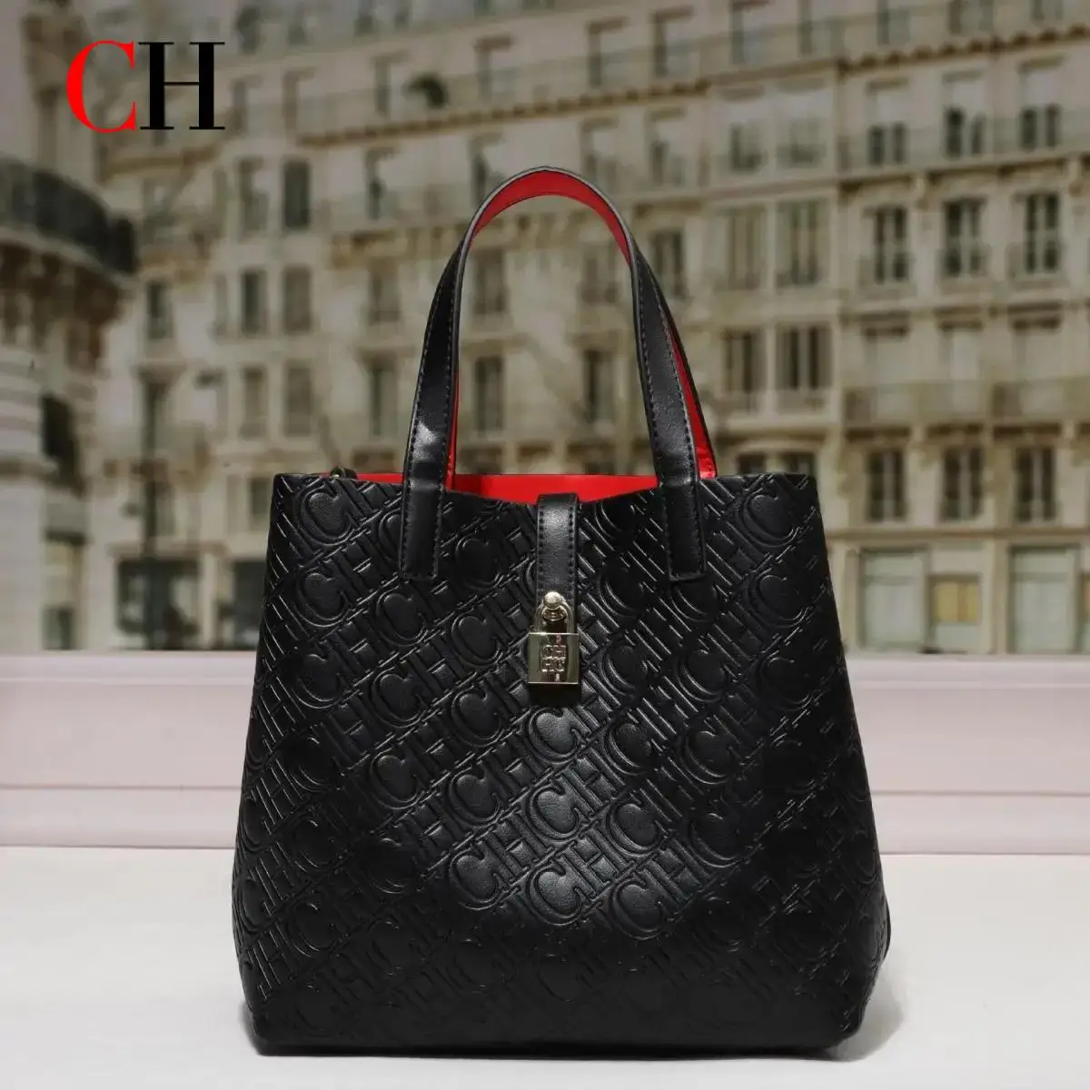 Leather Tote Bag  With Zipper Premium Feeling Classic Ladies Crossbody  Handbag High Quality Solid Color Commuter Bag 2025