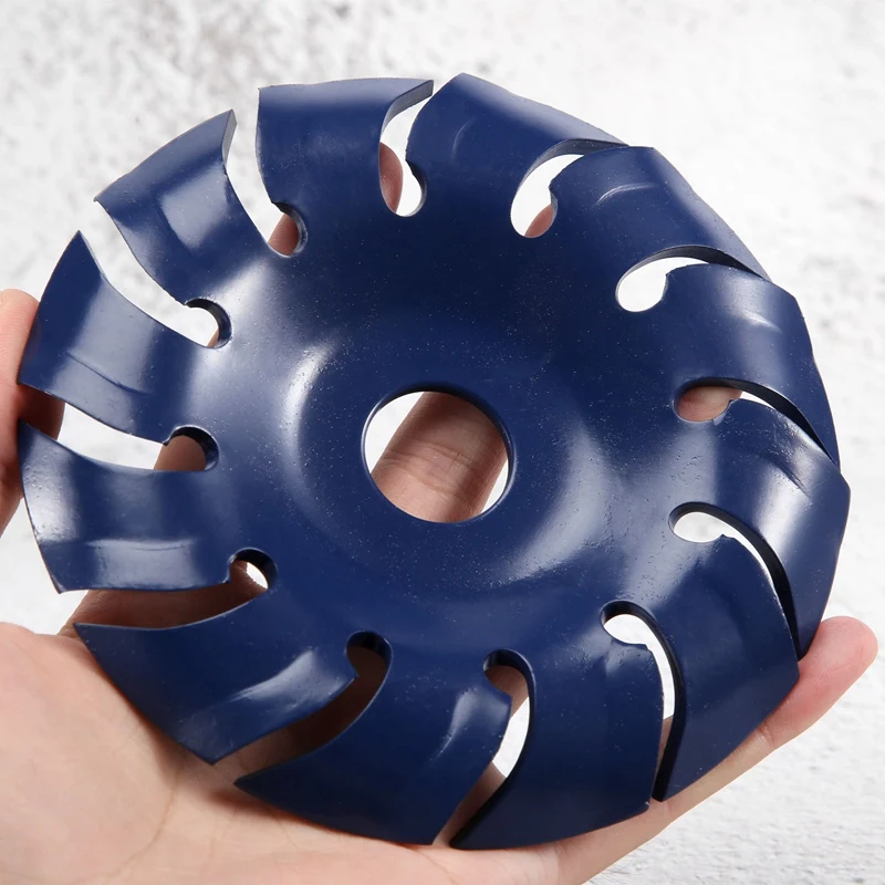 ABUL-12 Teeth Wood Carving Disc 22Mm Bore Grinder Wood Shaping Blade For 125 Angle Grinder Woodworking Tool