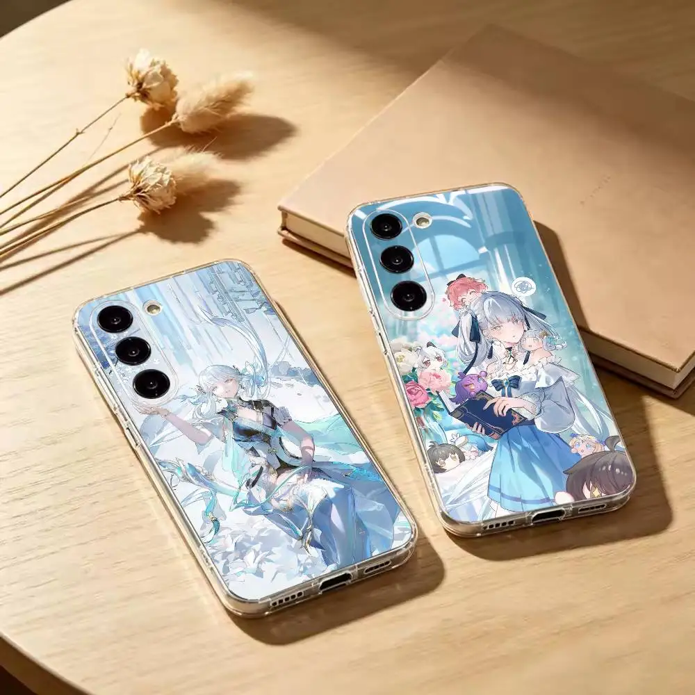 Game W-Wuthering Waves Jinxi  Clear Soft Silicone Phone Case for Samsung Galaxy A71 A70 A52 A51 A40 A30