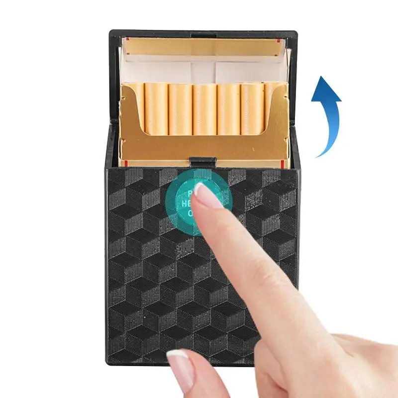 Caja de bolsillo con Clip para cigarrillos, estuche de almacenamiento de PP, contenedor para 20 cigarrillos, portátil, Carr