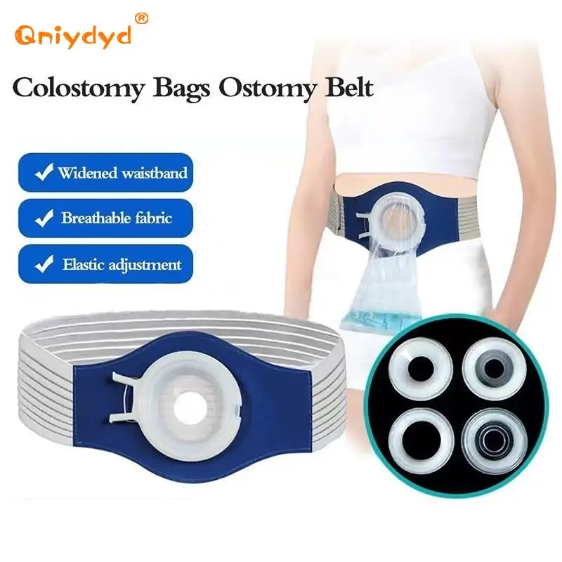 Ostomy Abdominal Belt Fixed Belt Two-Piece Ostomy Bag Abdominal Belt Care Anorectal Leakage Prevention Breathable Elastic