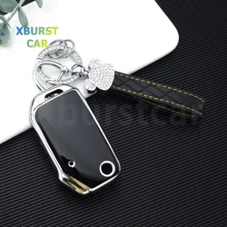 Funda de TPU con tapa para llave de coche, carcasa Fob de 4 botones para KIA Sportage R Stinger GT Sorento Ceed CD Cerato Forte 2018 2019, accesorios