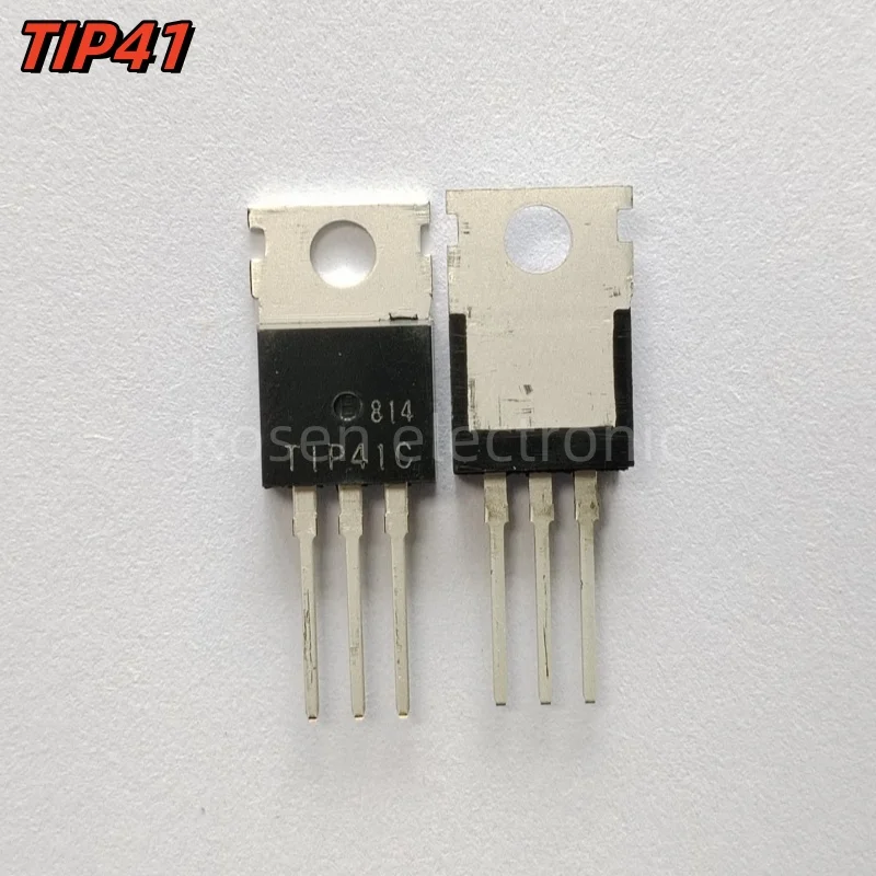 10pcs/5pairs 100% New Imported Original TIP41C TIP42C TIP41 TIP42 PNP TO-220 Darlington Power Transistor Tube 6A 100V IC Chipset