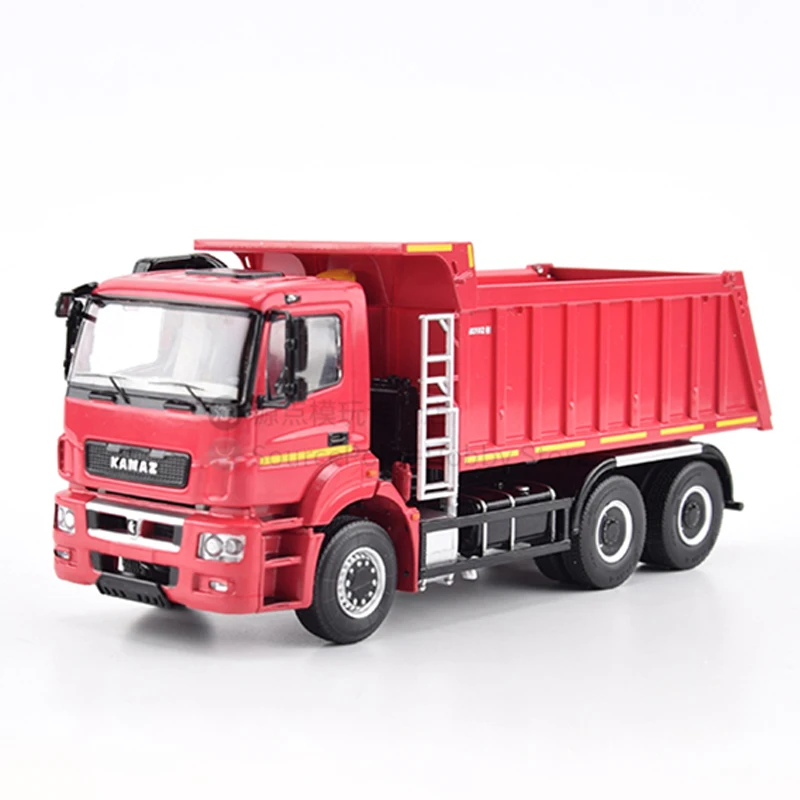 1:43 Scale Diecast Alloy Russian KAMAZ-6520-21010-53 Dump Truck Toys Cars Model SSM1543 Classics Adult Souvenir Gifts Display