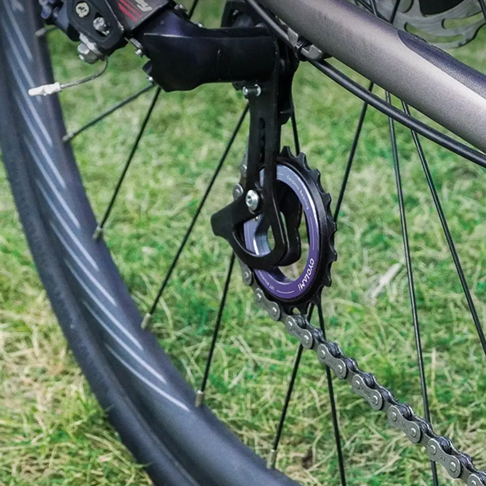 Roldana de Câmbio Traseiro com Rolamento Cerâmico 18T, Roldana Guia de Upgrade para Shimano R8000 R7000, Peças DIY para Transmissão de Bicicleta