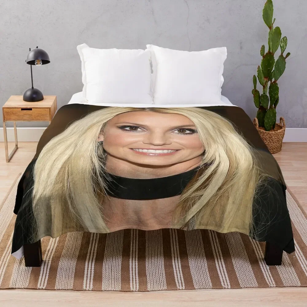 

Britney Smile Throw Blanket Fashion Sofas heavy to sleep Blankets