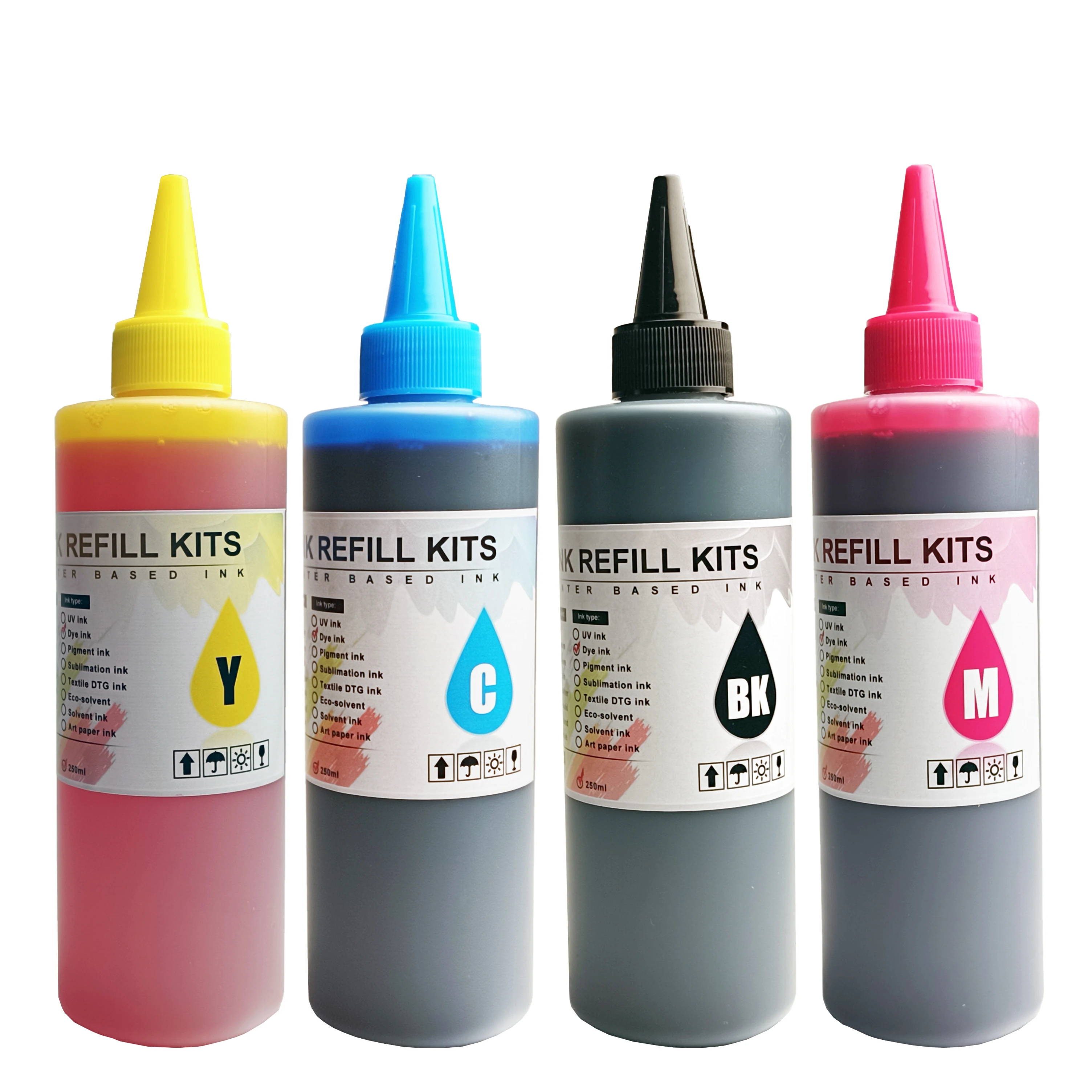 

HP 301 302 304 305 667 664xl Printer Dye Ink For Epson 604XL 603XL 202XL 1390 1400 1410 L800 R290 R330 212XL 812XL PG545 546