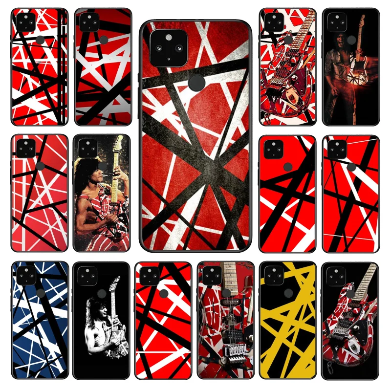 Eddie Van Halen Graphic Guitar Phone Case for Google Pixel 9 Pro XL 8 7 6 Pro Pixel 8A 7A 6A 4A 3A 3XL Pixel 8 7 6 5 4