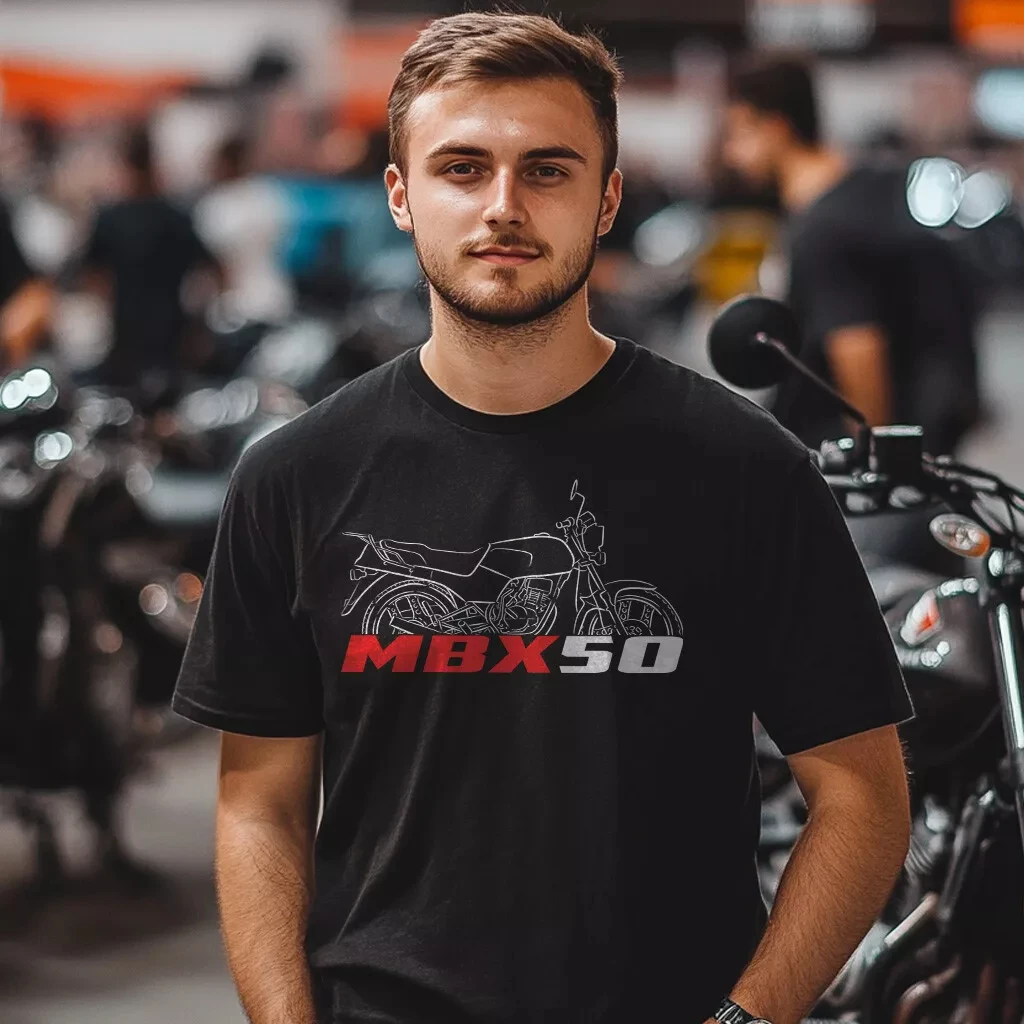 

2025 Summer Cotton Round Neck Short Sleeves for Men Women MBX50 & MBX50F 1982-1989 - Motorcycle T-Shirt for Riders