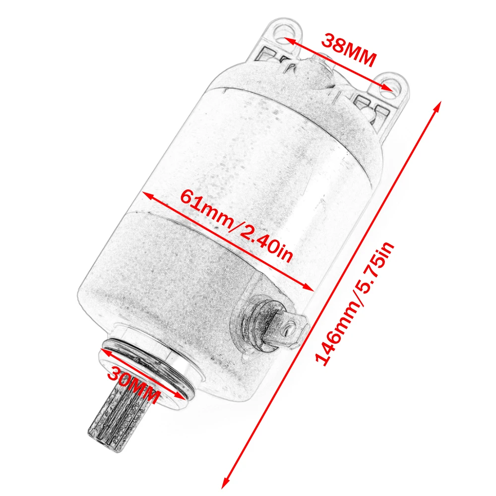 Electrical Engine Starter Motor For Yamaha XC125SR Cygnus X / YW125 YW125X BWS 125 / YW125 Zuma 125 5S9-H1800-10 / YW 125 125X