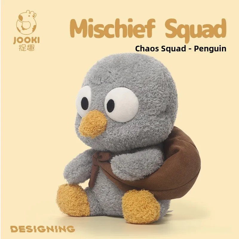 

Плюшевая игрушка-пингвин, милая кукла-обнимашка, подарок на день рождения для девочки, мягкая плюшевая игрушка с вращением на 360 градусов, для детей старше 14 лет