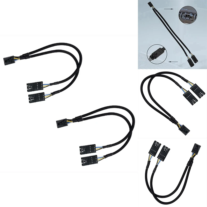 

4 Pin Male To Female Fan RGB Splitter Cable For Corsair RGB HUB, Lighting Node Core And ICUE Commander CORE XT-AC37