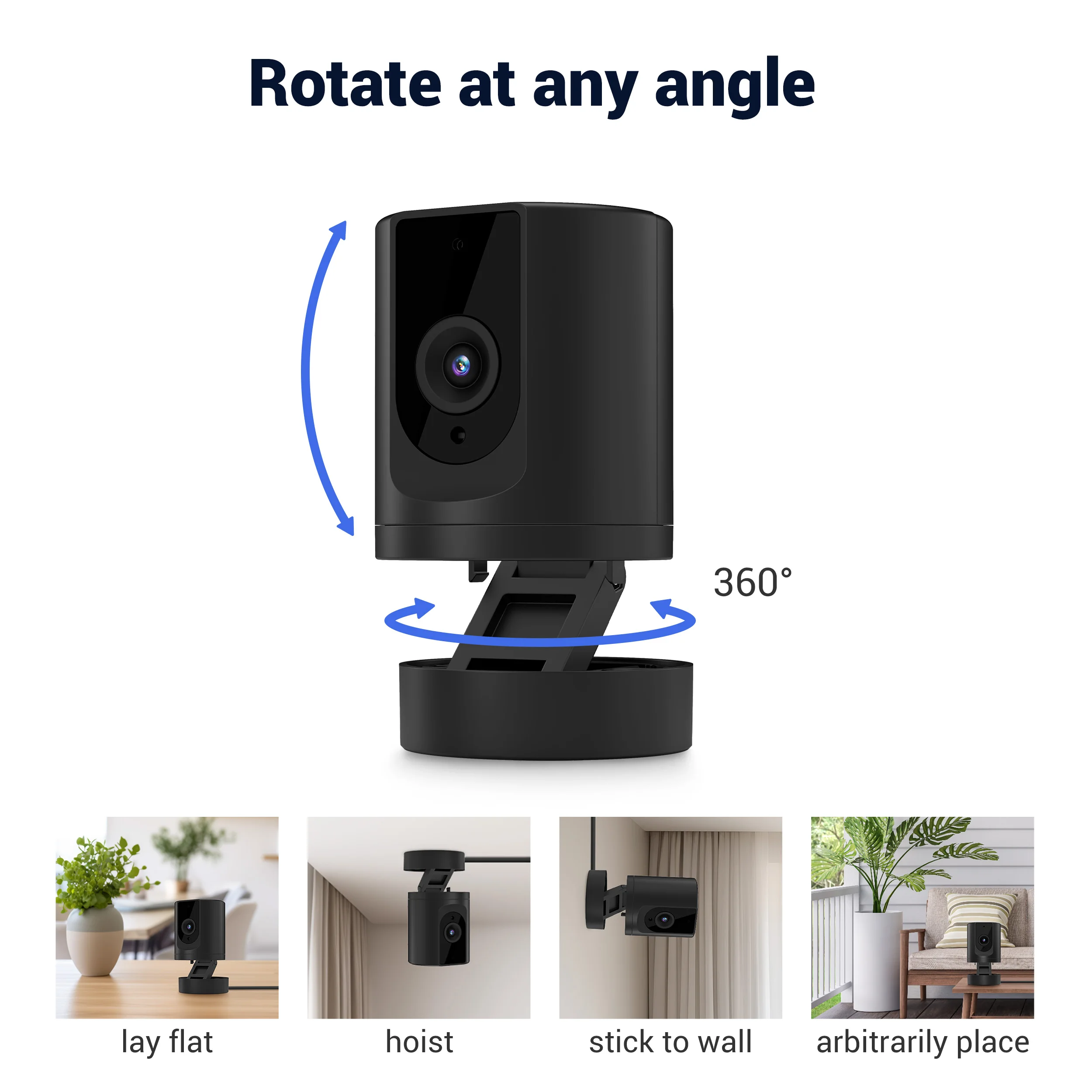Security Camera with Dual-Band WiFi & BLE Setup: Motion Detection, 2-Way Talk, Cry Detection and Alexa/Google Assistant Compatib