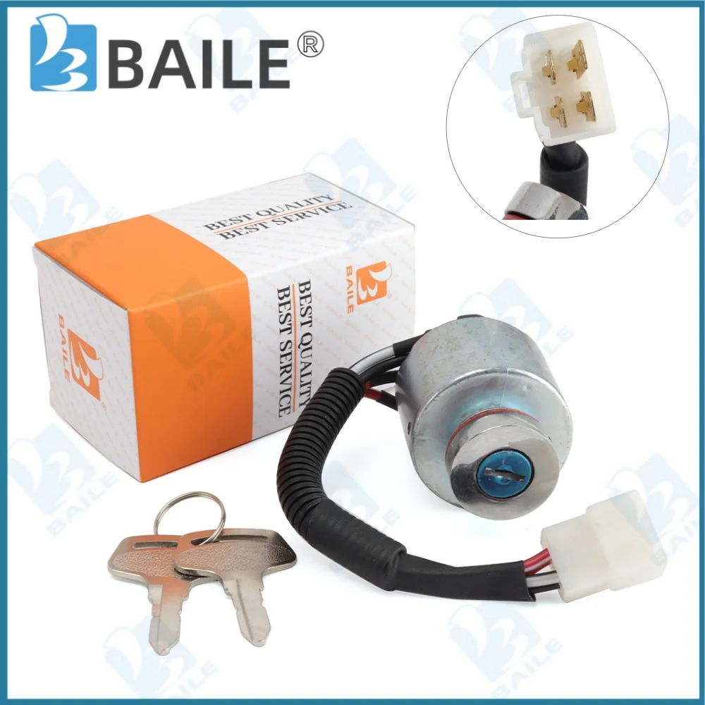 

Переключатель зажигания 66101-55200 для Kubota BX22D BX23D BX1500-BX2200 ZD18-ZD28 TG1860 G1700-G2460 Переключатель зажигания тракторов