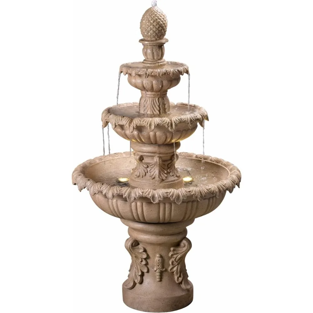 Ibiza Water Fountain, Outdoor Floor Fountain, Sandstone