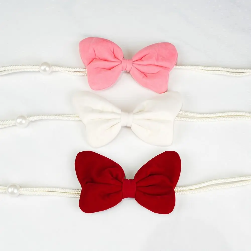 2Pcs INS Bowknot Curtain Tiebacks Velvet Handcrafted Curtain Strap Handmade Creative Velvet Bow Curtain Tiebacks Curtain Decor