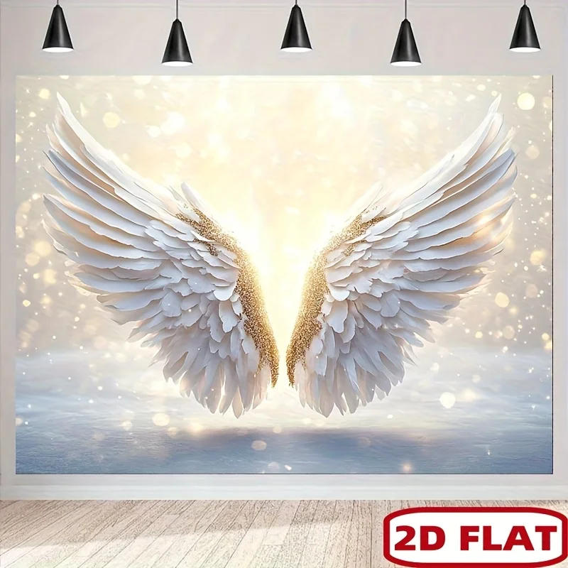 2D-Flachbanner, Hintergrunddekoration, Polyester, geeignet für Studios, Wohnzimmer, Feierveranstaltungen im Freien