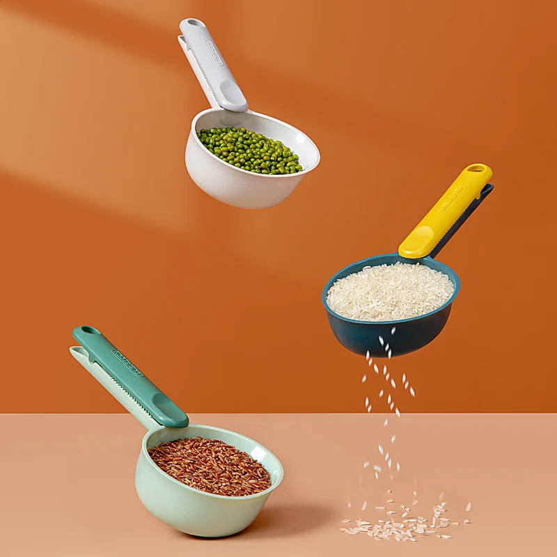 

Rice Scoop Kitchen Household Scoop Flour Milk Powder Rice noodles Grains and Grains Scoop Simple Scoop