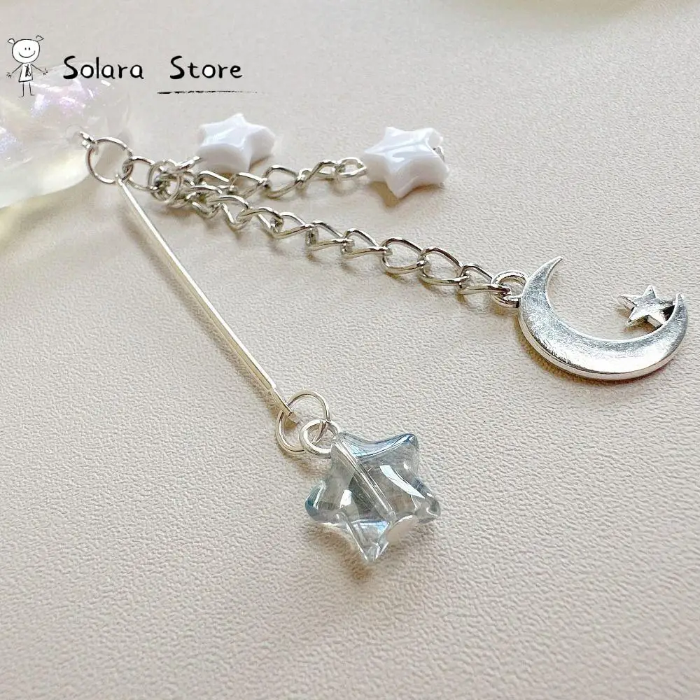 

Star Phone Charms Y2K Keychain Fairycore Cute Moon Glass Beads Mobile Strap Phone Chains Women Kawaii Lanyard Jewelry