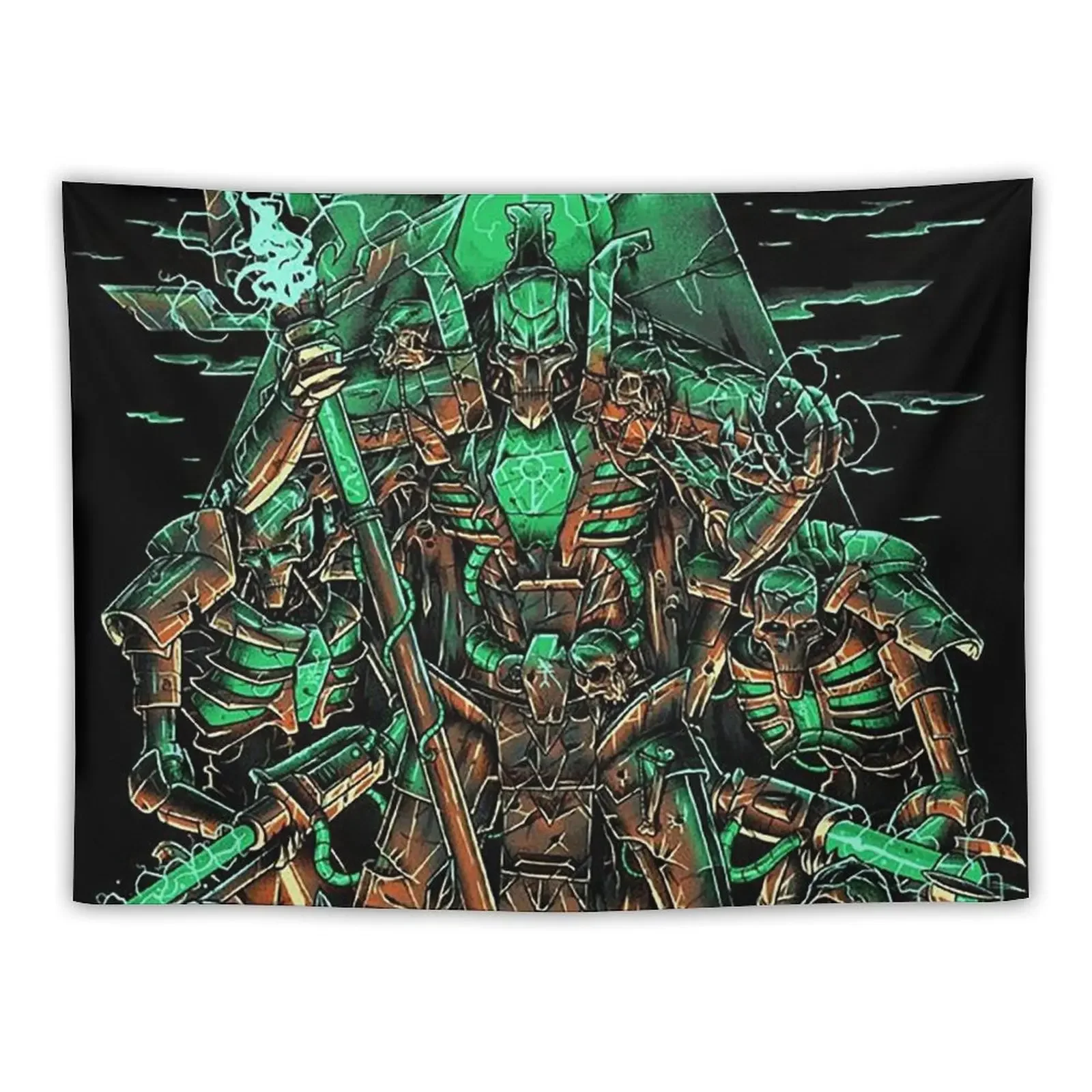 

Rattly Bones Metal Cover Tapestry Decorations For Room Home Supplies Tapestry