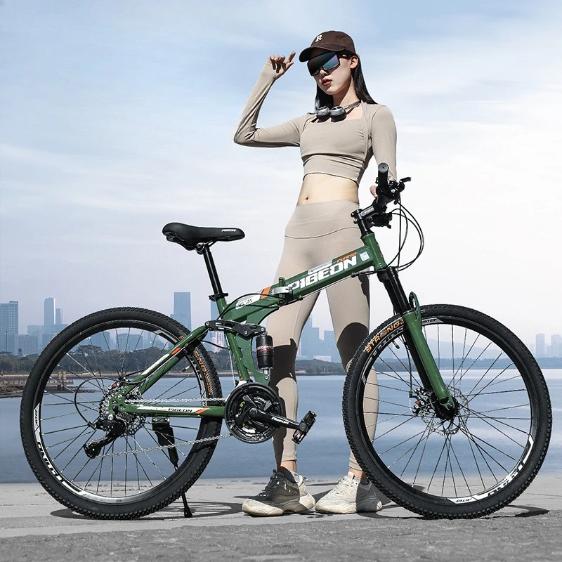 

Foldable Commuter Bike Lightweight Portable Compact 20 Inch Aluminum Frame Disc Brakes Quick Fold Adults Mountain Gravel