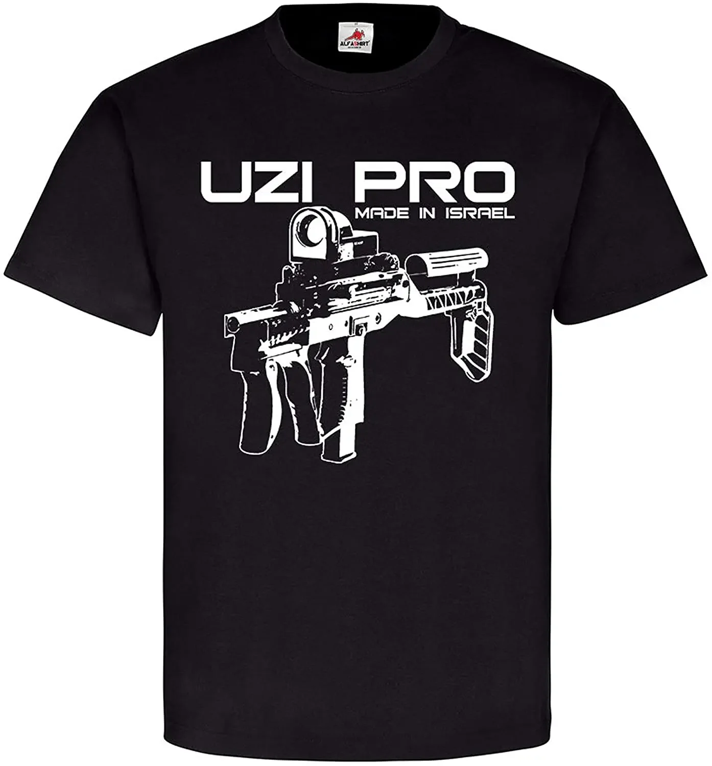 Uzi Pro MP Machine Gun Israel 9 Mm X 19 Men T-Shirt Short Sleeve Casual 100% Cotton O-Neck Summer Tees