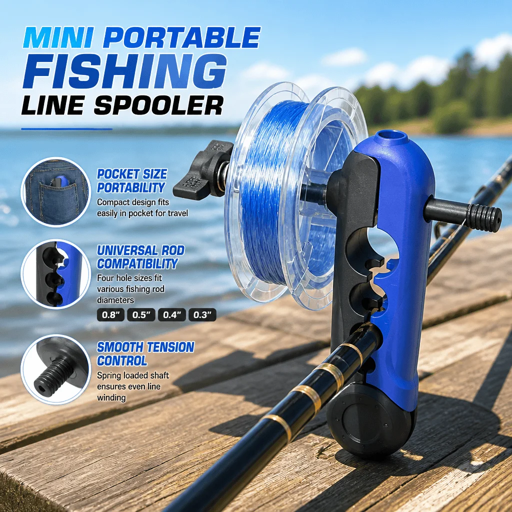 Fishing Line Spooler - Fishing Line Spooler Portable Reel Winder