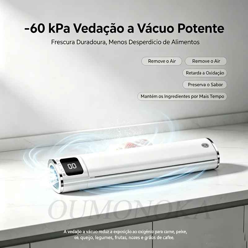 Selador a Vácuo Portátil para Alimentos, Gadgets de Cozinha, Desgaseificador, Eletrodoméstico, Compressor, Selador de Sacos Plásticos, Máquina de Embalagem a Vácuo