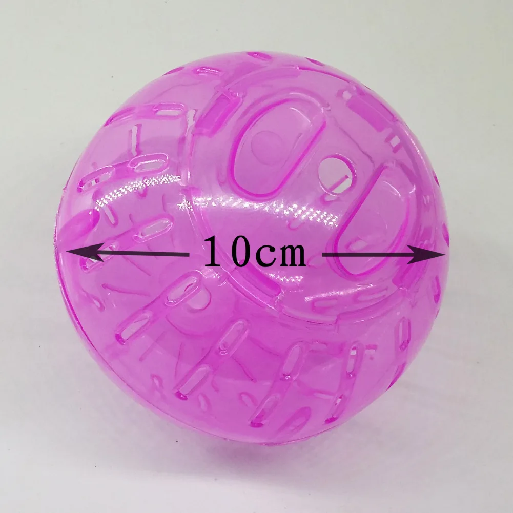 Plastic Jogging Ball para Pet, Roedores Ratos, Brinquedo Hamster, Gerbil, Coelho, Rato Exercício Bolas, Jogar Brinquedos, Home Hamster Supplies