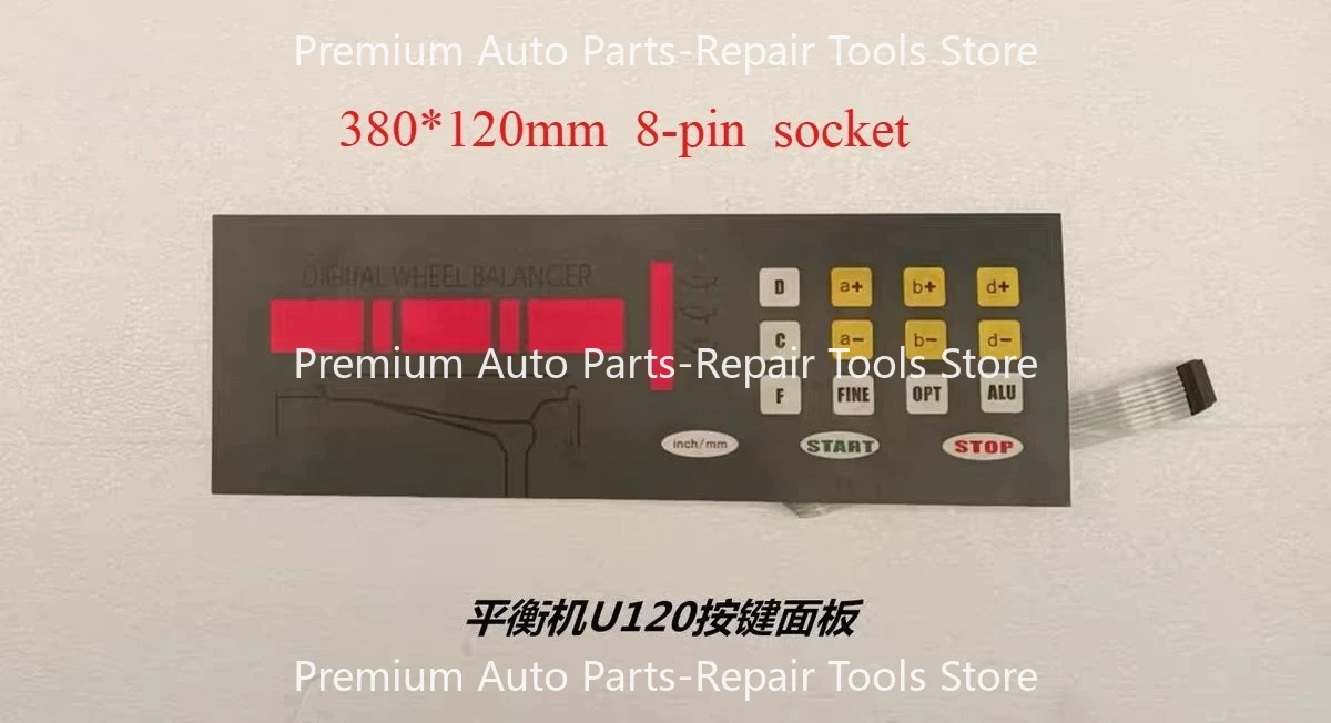 Tyre Wheel Balancer Machine Key Board Panel Button Display Board Suitable for Unite U-120