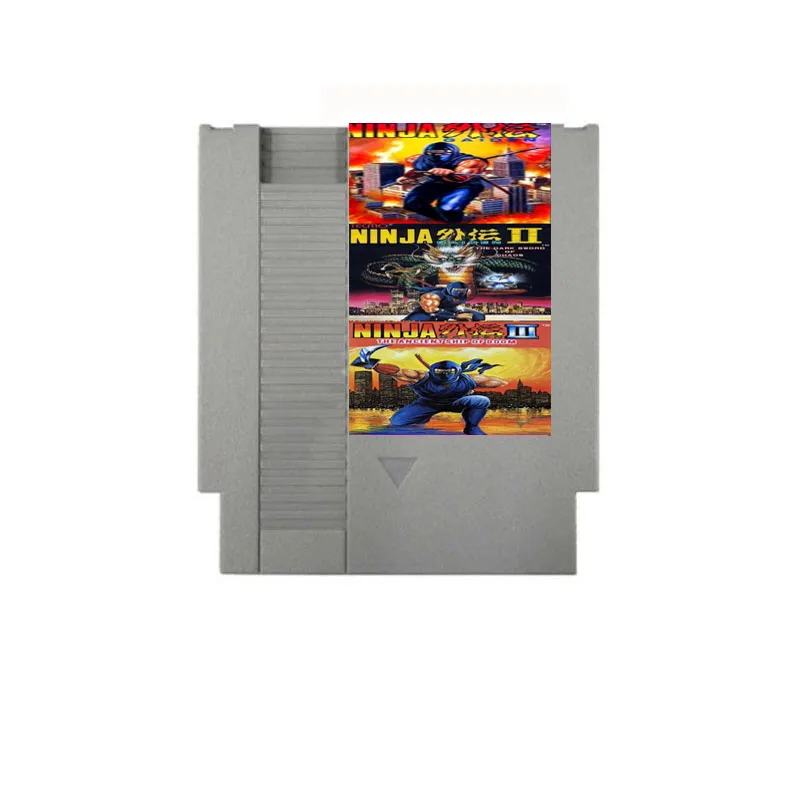 Ninja gaiden 1.2.3- - 72 pins 8bit Game Cartridge for NES Video Game Console