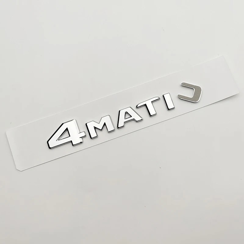 3d ABS Chrome Black 4 Matic Logo 4Matic Emblem Letters Nameplate Car Trunk Badge 4matic Sticker Accessories