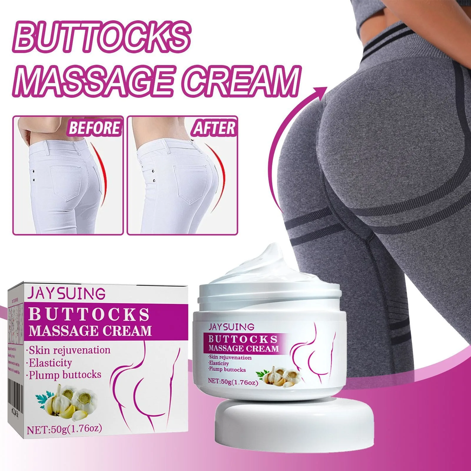 Buttock Enlargement Cream Butt Lift Up Firming Essential Oil Big Ass Enhance Hip Growth Tighten Shaping Sexy Body Care For Women