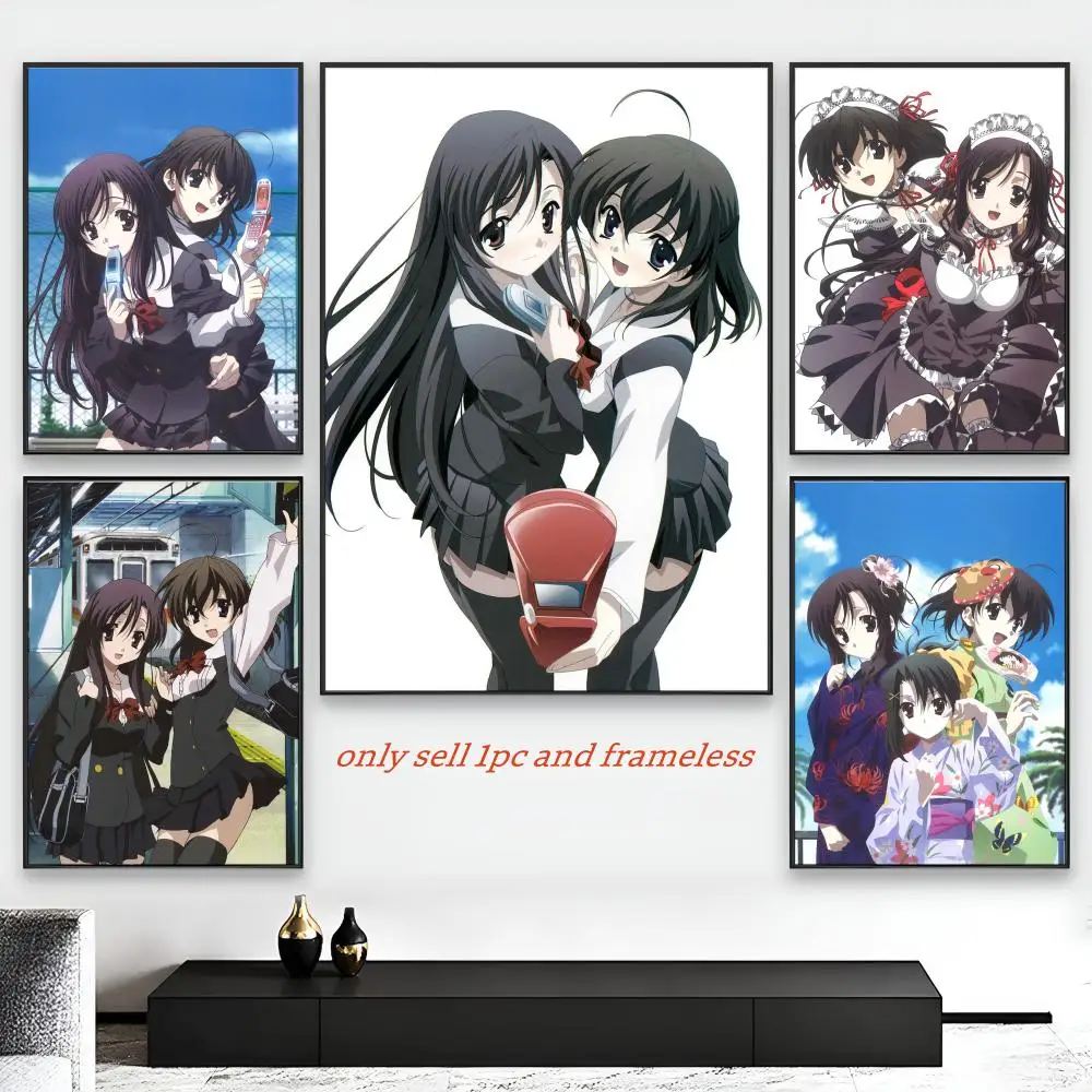 Anime School Days Poster HD Self-Adhesive Wall Decor Home Office Dorm Bedroom & More Ideal Gift Choice