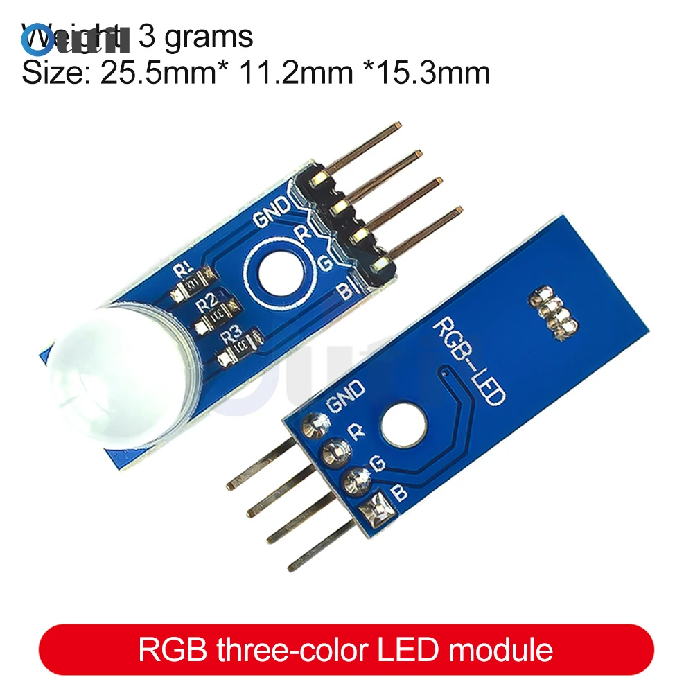 1-10 pièces DC5V 10MM Module LED rvb cathode commune Diode électroluminescente Module LED tricolore
