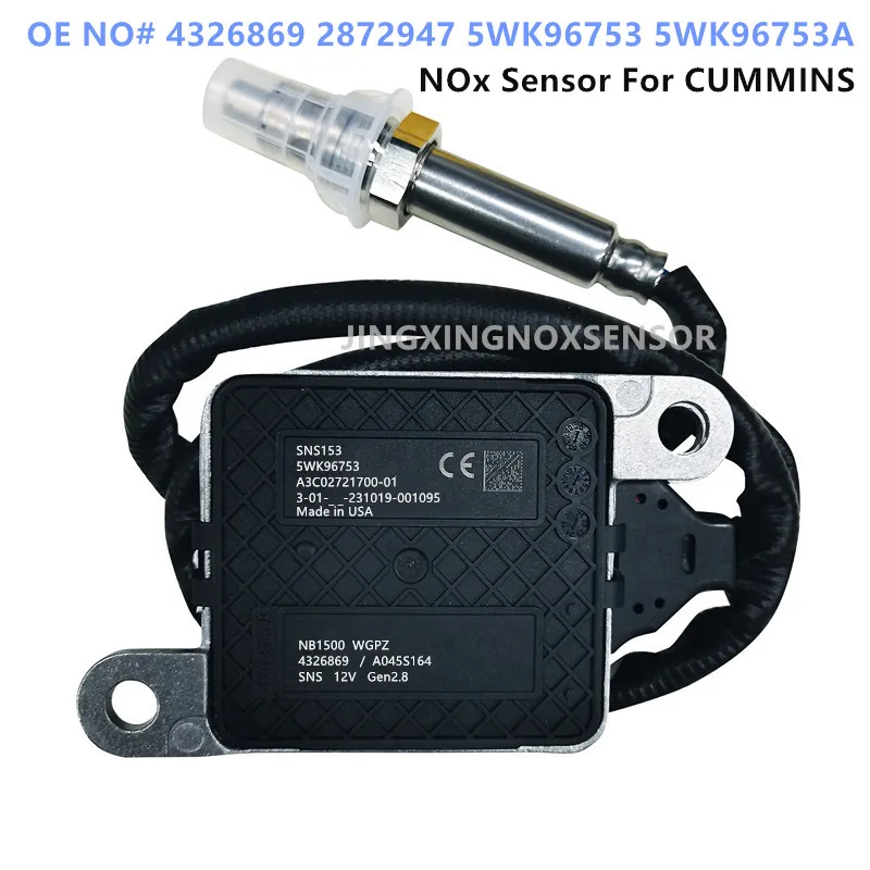 

NEW 4326869 2872947 5WK96753A 5WK96753 5WK96753B Original NEW Nitrogen Oxide NOx Sensor For CUMMINS