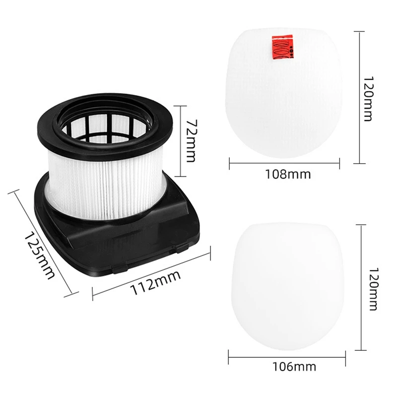 Vacuum Cleaner Parts HEPA Filter Pre-Motor Foam Filter Kit For Shark IZ162H 362H 363HT 440H 462H 483H